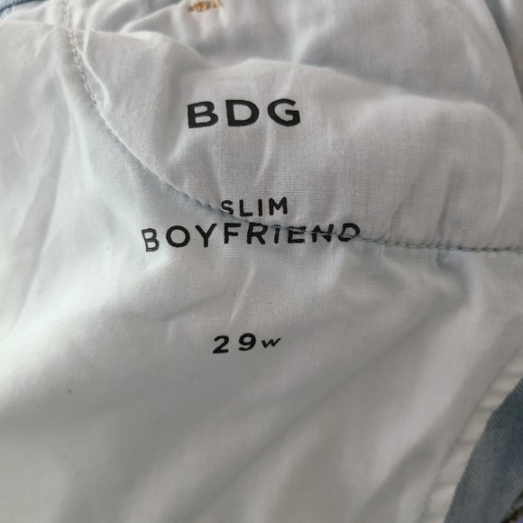 BDG Urban Outfitters Slim Boyfriend Jeans Distressed Ripped Jeans Blue 29 - Picture 6 of 6